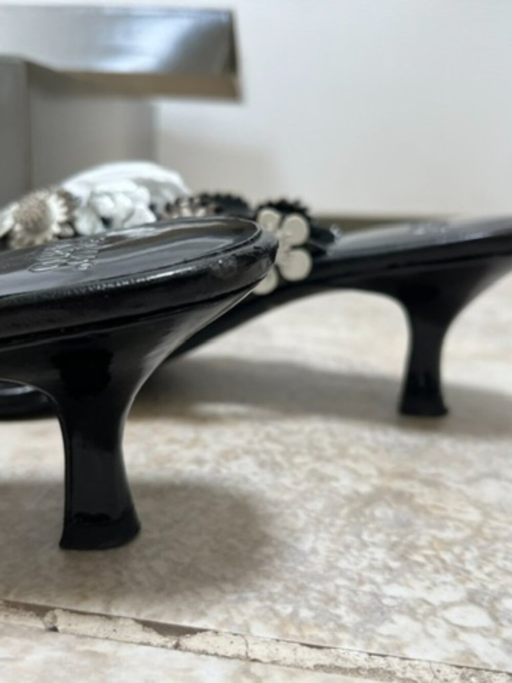 Franco Sarto Calypso Sandal Black Patent Size 7 - Picture 5 of 6